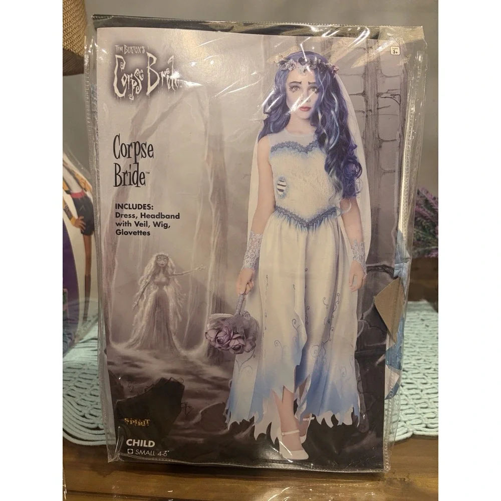 Emily The Corpse Bride - Spirit Halloween - Child Costume Small 4-6 Cosplay New